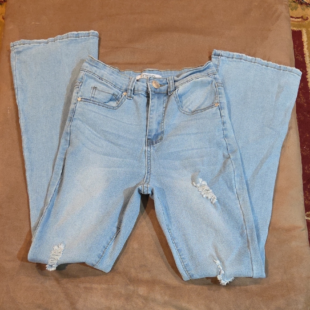 Sky Blue Women's Straight Leg Jeans
